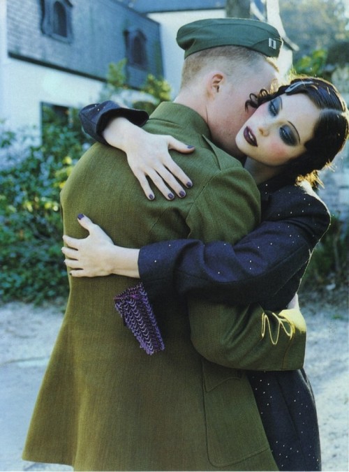 a-state-of-bliss:Vogue Italia Dec 1998 - Nina Brosh by Ellen Von Unwerth