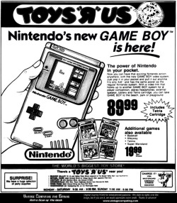 nintendroid: Toys R Us print ad for Game