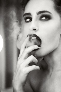 Her intelligence dissipated through her mouth in a plume of smoke, leaving behind a happy, horny husk.