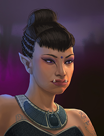 runtheshadows:  Ork Female Shadowrunners Portraits from Shadowrun Returns and Shadowrun Dragonfall. 