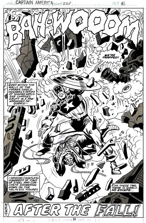 Captain America 228 pg31 by Sal Buscema