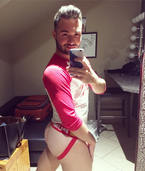 brettbretters:  Instagram/Twitter @brettbretters  Dancing in my new @pumpunderwear jockstrap! Get 15% off Pump and other brands at www.changethemdaily.ca with the promo code BrettB 