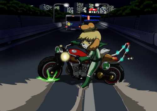 the-amazing-kukutjulu:しずえさんがマリオカートに参戦！by STAR★MANO oO