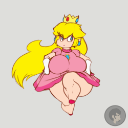 kendalljt:  CONVERT TO CHIBIAN So I wanted to doodle a few characters in my Chibian style I dedicate Chibian Peach to @spoopty23 to cheer her up =w= Anyway yeah X3 I’m a little tired. I still gotta make a pic for July 4th too… Peach- Super Mario Bros.