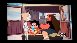 Greg giving Pearl a small reminder of her