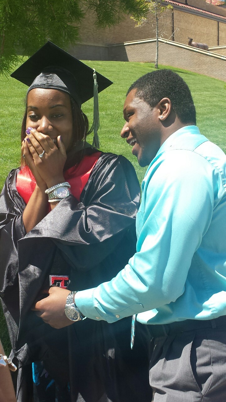 mychocolatecity:  neishamacbaybee:  Got my masters.  Got engaged. All before the
