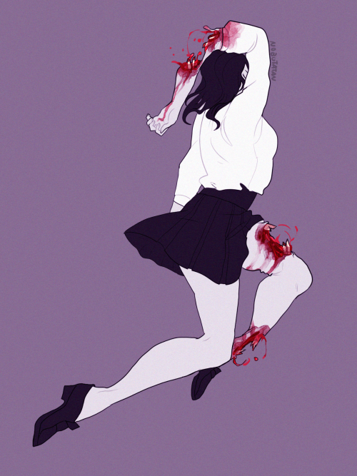 nobutatan:GORETOBER DAY 18 - BONES STICKING OUT