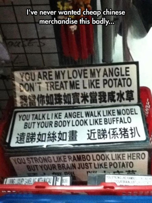 srsfunny:  Cheap Chinese Merchandise Has Never Been Betterhttp://srsfunny.tumblr.com/ 