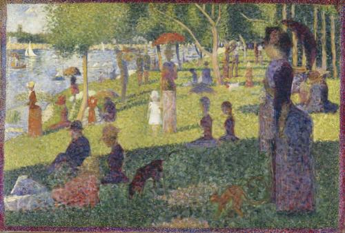 Study for A Sunday on La Grande Jatte, 1884, Georges SeuratMedium: oil,canvas