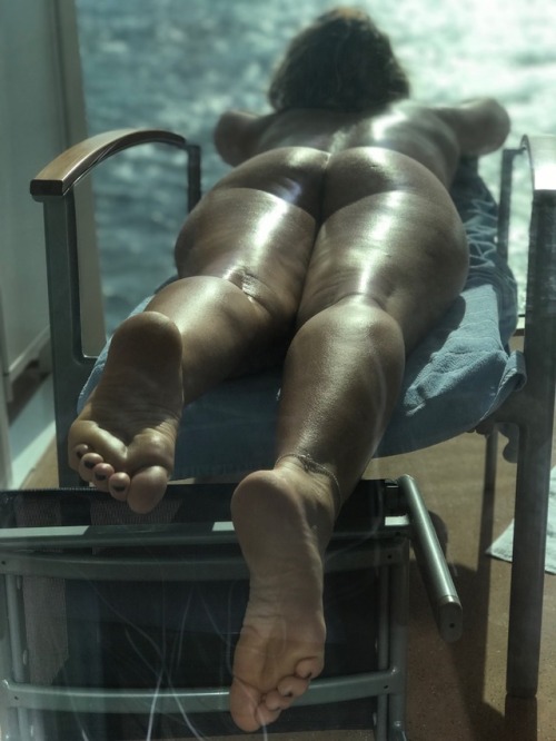Nude Hotwife on a vacation cruise.  Many thanks to cagestore for the link!The anklet tells a ta