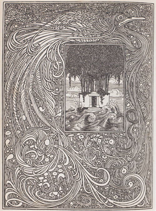 Heinrich Vogeler, cover for Die Insel 2/1900. Source