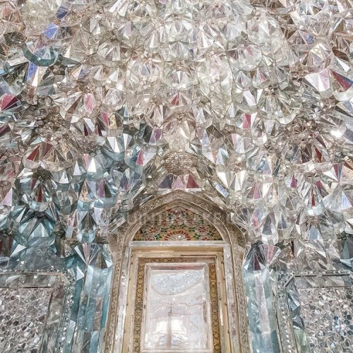 vintagepales: Mirrored Hall of Diamonds (Talar Almas) of Golestan Royal Palace Tehran, Iran 