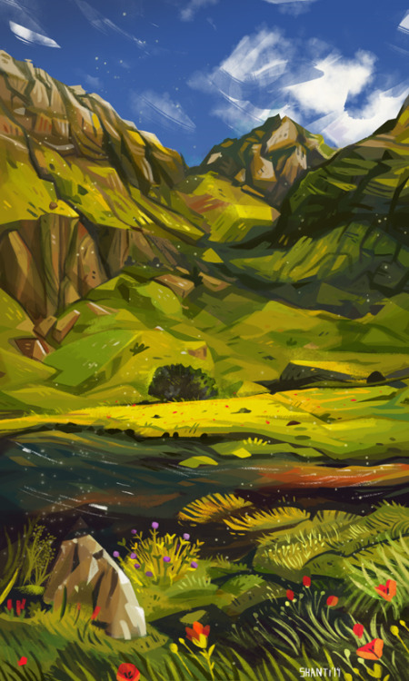 environment, color study of Barbara Jones’ photo.