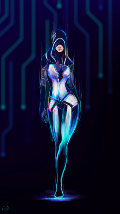 shayafury: NEON Kasumi Goto Hey all =] So I finally finished my Neon fan art of Kasumi Goto. She is 