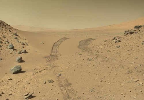 jtotheizzoe:  ellliot:  gnostic-forest:  emkaymlp:  mj-the-scientist:  invaderxan:  Mars. In true colour. Just so you know, a lot of images of Mars which you’ll see have been manipulated. A lot of them have boosted contrast and saturation. So if you’ve