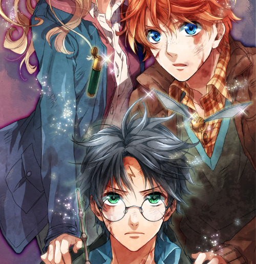 fly-the-blue-box:  thedanaddams:  alacardjs:  reveseveilles:  I think my mouth is hanging open…  OMG!!!!!!  … Is this anime Harry Potter? This is anime Harry Potter. Oh… oh my gosh… I WANT TO HAVE YOUR BABIES.  I WOULD WA HELL OUT OF THIS 