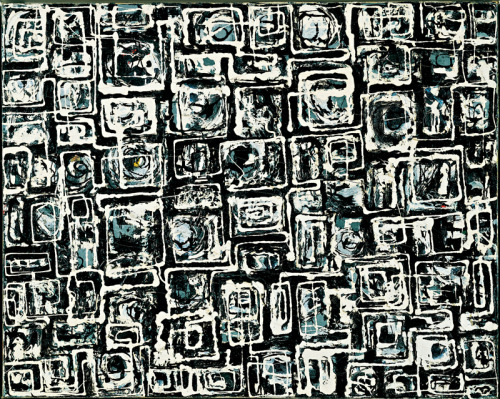 letosincognito:Lee Krasner, White Squares, c. 1948 oil on canvas