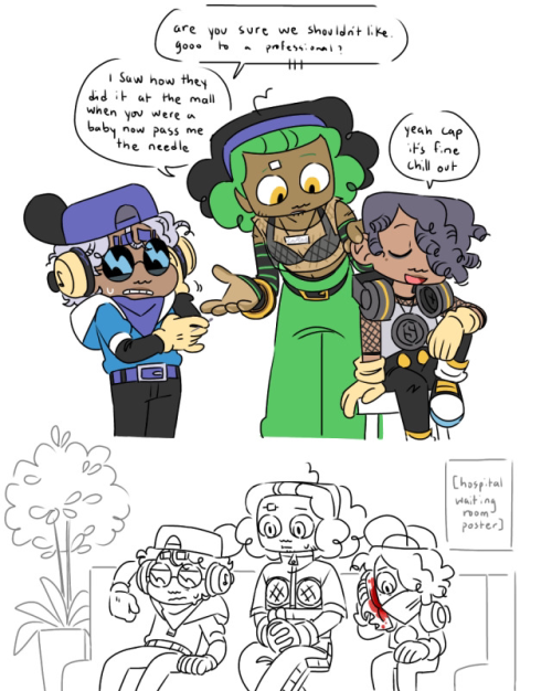 Off Of The Human Sweet Cap’n And K_k I Ended Up Thinking Of My Own AU For It Their Still Human And