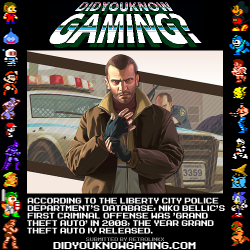 didyouknowgaming:  Grand Theft Auto IV. 