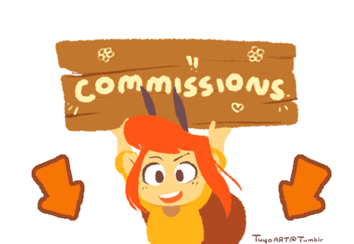 tuyoart: Hey! Opening up commissions again! Not doing any pixels or animating this time around (just