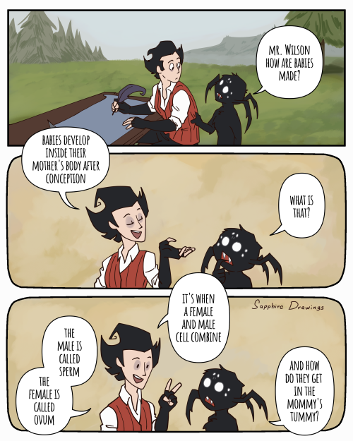 Now I Wonder How Wilson Would Answer If One Day Webber Asked The Origin Of Babies?