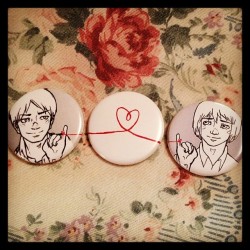 hereticalchild:  The Eremin buttons I ordered from tobie1kenobi.storenvy.com came in~ ;3;