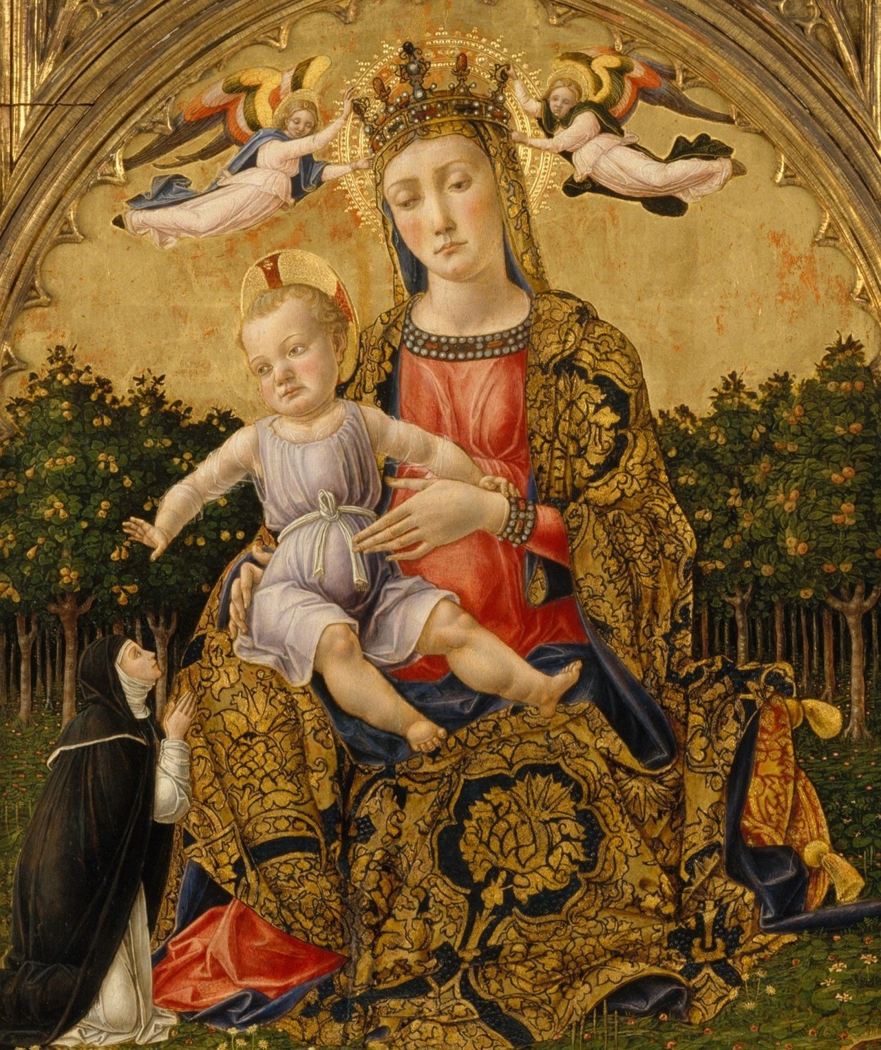 koredzas:Bartolomeo Vivarini - The Madonna of Humility, the Annunciation, the Nativity,