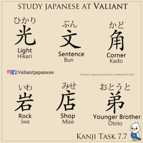 Japanese Kanji Character Tasks More flashcards on www.instagram.com/valiantjapanese