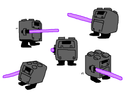 Mossworm:this Is My Star Wars Oc. It’s A Gonk Droid With A Lightsaber On One Side.