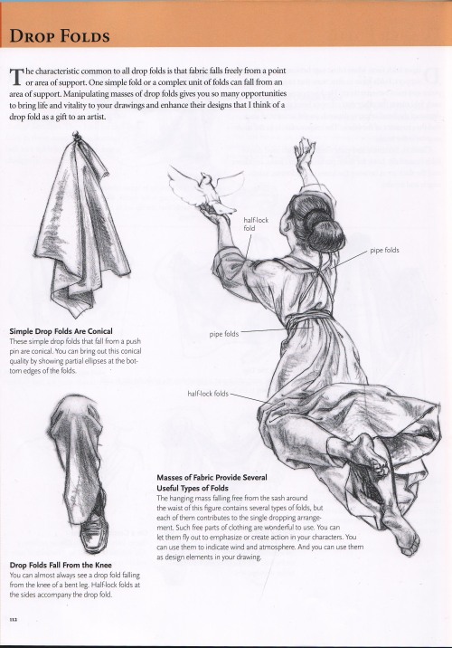 artprogression: poshuanotes: How to draw folds Notes on how to draw folds back when I was teaching m