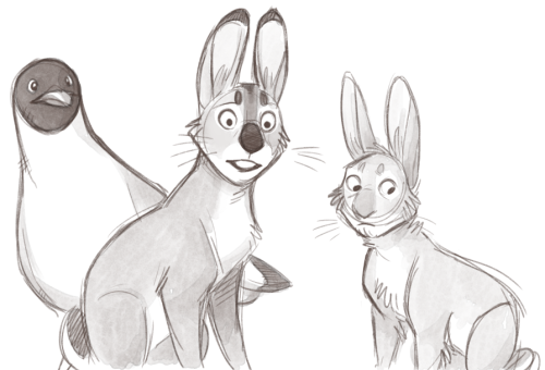 Sex kobbers:Watership Down stream sketches, part pictures