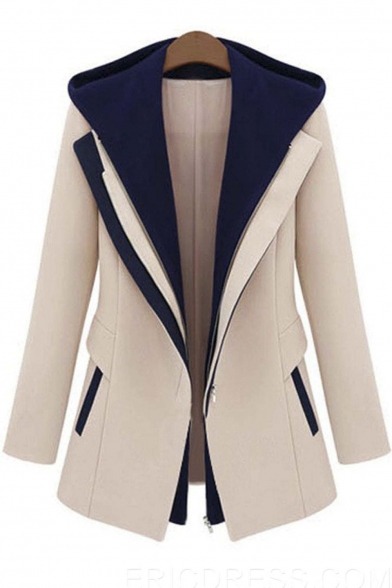 ssgewe2: Trendy Winter Coat&amp;Jacket  Hooded Long Sleeve Faux Twinset Design