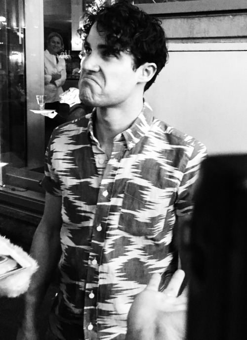 weaslings: Darren’s face when someone told him his shirt looked like a Doctor Seuss zebra (6/1