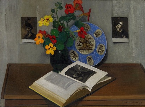 artist-vallotton:Still Life with Blue trim, 1922, Felix Vallotton