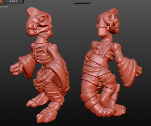 DynoGuard Sculpt Early PeeksWe’ve got the 2″ scale Yorik figure, who is almost complete (still needs