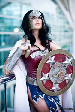 cosplayandgeekstuff:  Meagan Marie (USA) as Wonder Woman. Photo I by: Joits Photography Photo II by: Estrada Photography Photo III by: LJinto Photo IV by: Blue Dawn Studios 