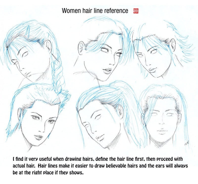 slinkyputty:  Some hair and facial anatomy I’ve found. Various sources. 