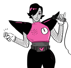 slimyhipster:  i tried again to draw mettaton