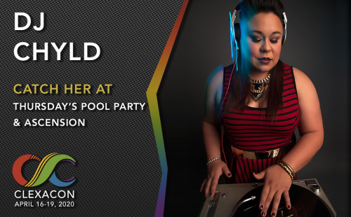 Our pool party and ClexaCon afterparty will be epic with DJ Chyld spinning! Please welcome her to Cl