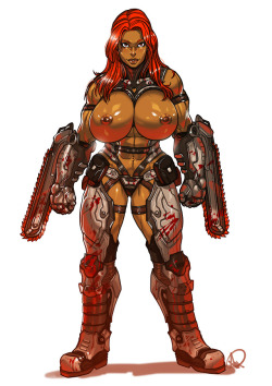 musclegirlart:  D.M.C. Slayer Io by Ganassa