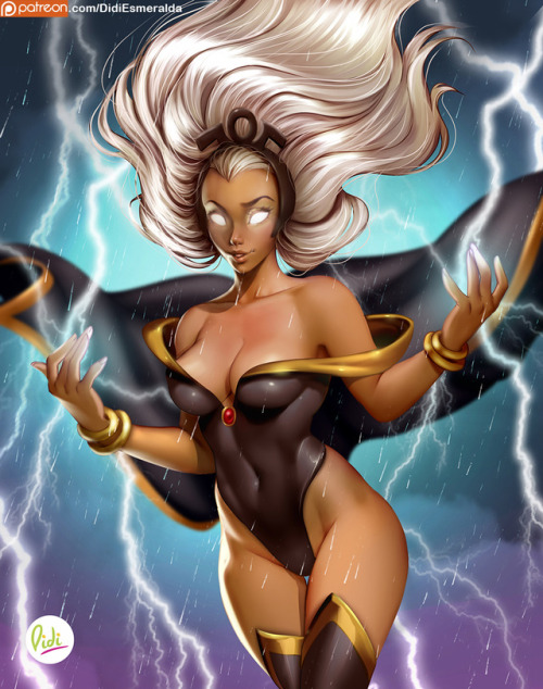 didiesmeralda:  Storm - Marvel commission Ted on Patreon.https://www.patreon.com/posts/public-storm-my-8787610