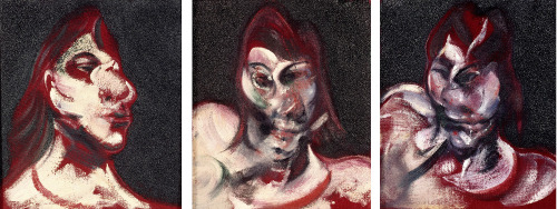 artist-francis-bacon: Three Studies for Portrait of Henrietta Moraes, 1963, Francis Bacon