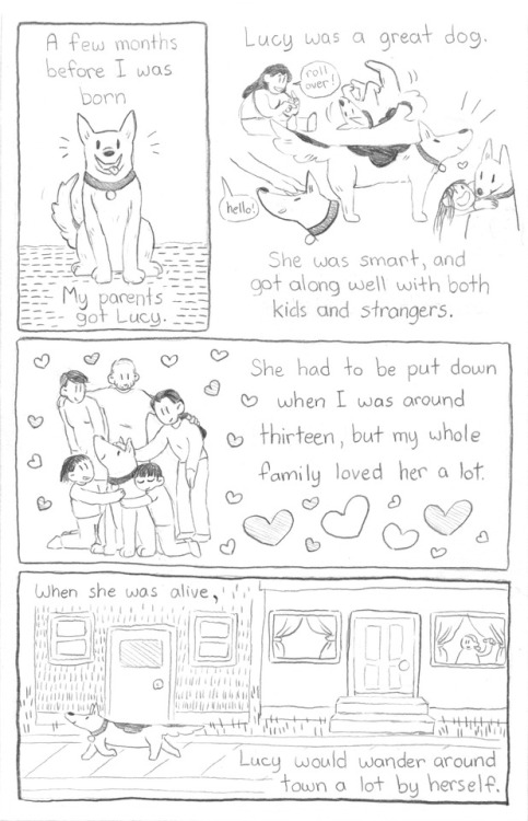 wodaro:A simple little pencil comic about my childhood dog!
