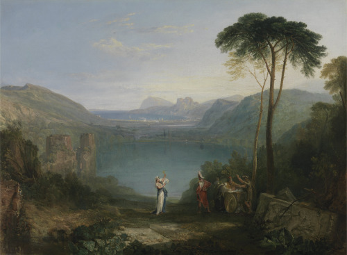 kecobe: Joseph Mallord William Turner (British; 1775–1851)Lake Avernus: Aeneas and the Cumaean SybilOil on canvas, 1814–15Yale Center for British Art, New Haven, Connecticut  “Thus, at the length, your passage shall be free, And you shall safe descend