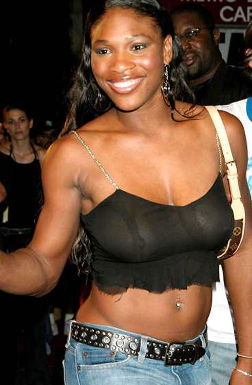 exposed-celebrities:  Serena Williams See-Through Top