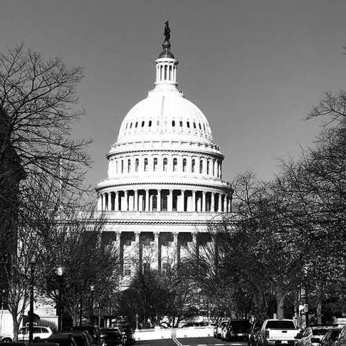 United States Capitol Building From South Capitol Street, Capitol Hill, Washington, DC, 2018.Picture