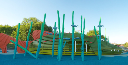 sixpenceee:  Playgrounds in Denmark created by Monstrum, a company that designs and produces unique playgrounds with a focus on artistic, design-related and architectural quality. (Monstrum Website)