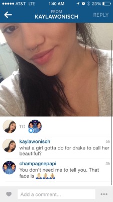 nickelbackthatassup:Drake called me fucking me beautiful