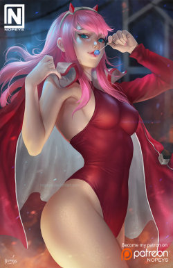 youngjusticer: My darling.  Zero Two, by Norman de Mesa.                       