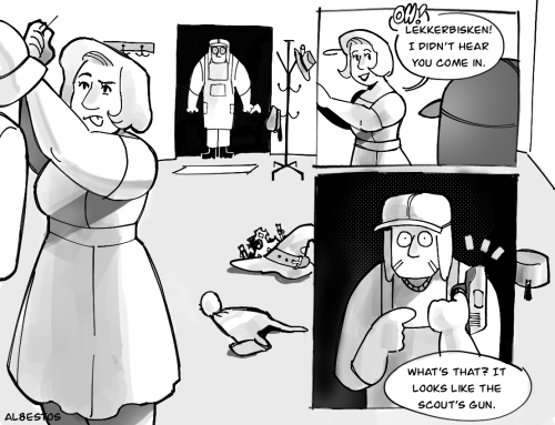 Comic Starring My Tf2 Ocs The Smith And His Sister The Milliner And The Scout :)
